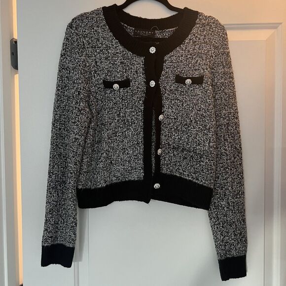 Laundry By Shelli Segal Sweaters - Laundry by Shelli Segal Tweed Cardigan - Medium